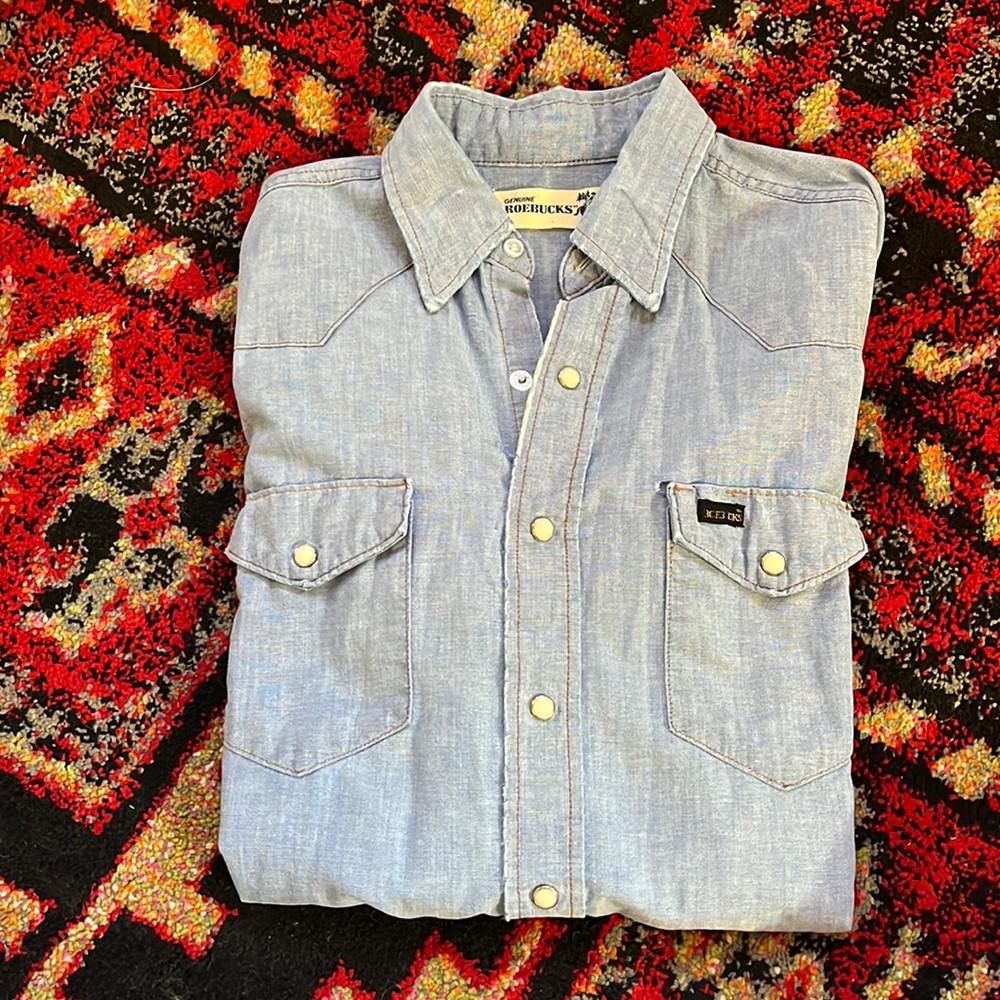 Vintage Roebucks Western Denim Shirt